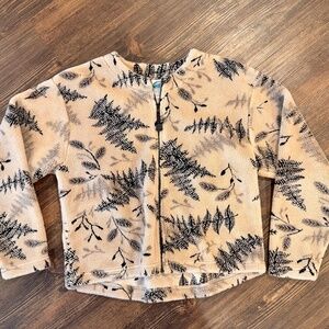 Cabincore COZY Forest Print Fleece Pullover | Made in USA | Women’s Medium